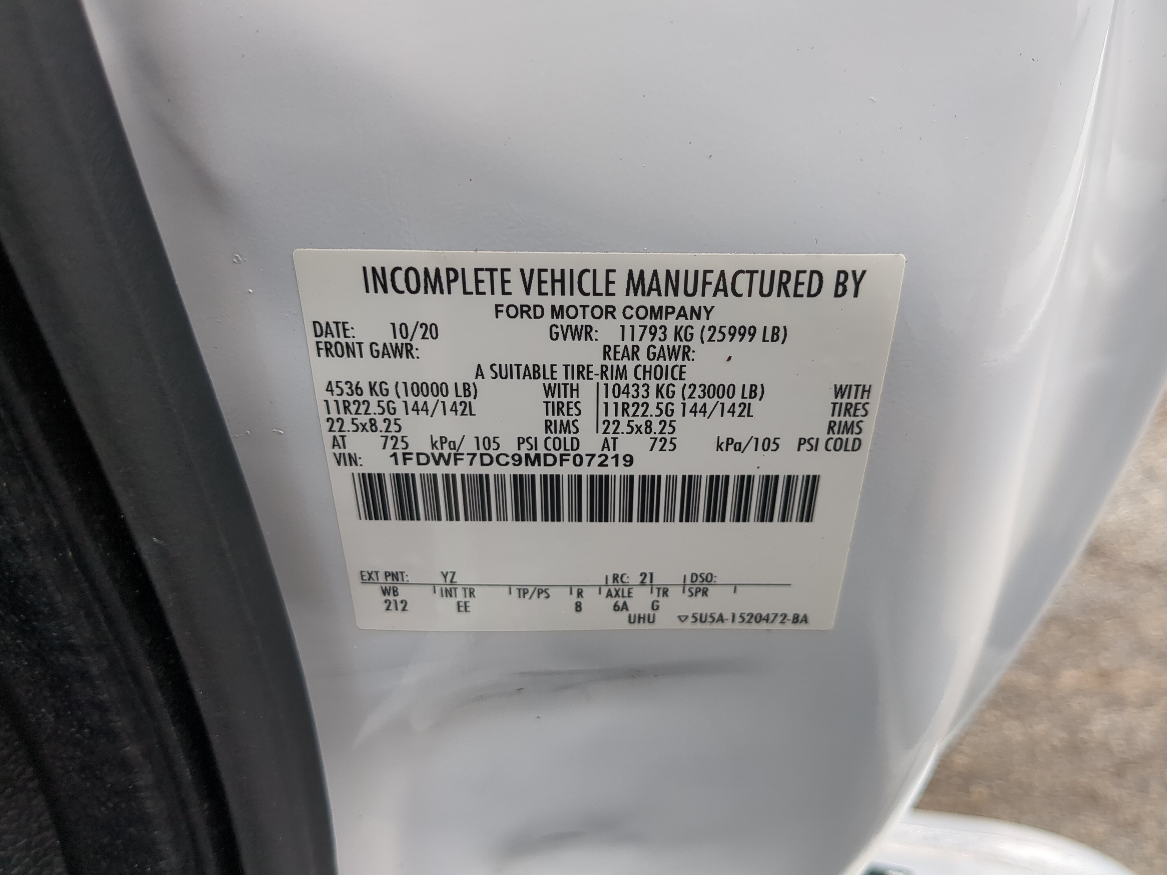 Used 2021 Ford F750 2WD Regular Cab Super Duty image 23
