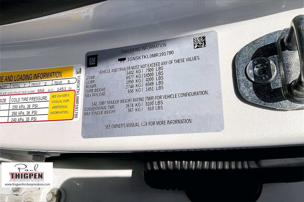 Used 2021 Chevrolet Tahoe High Country image 35