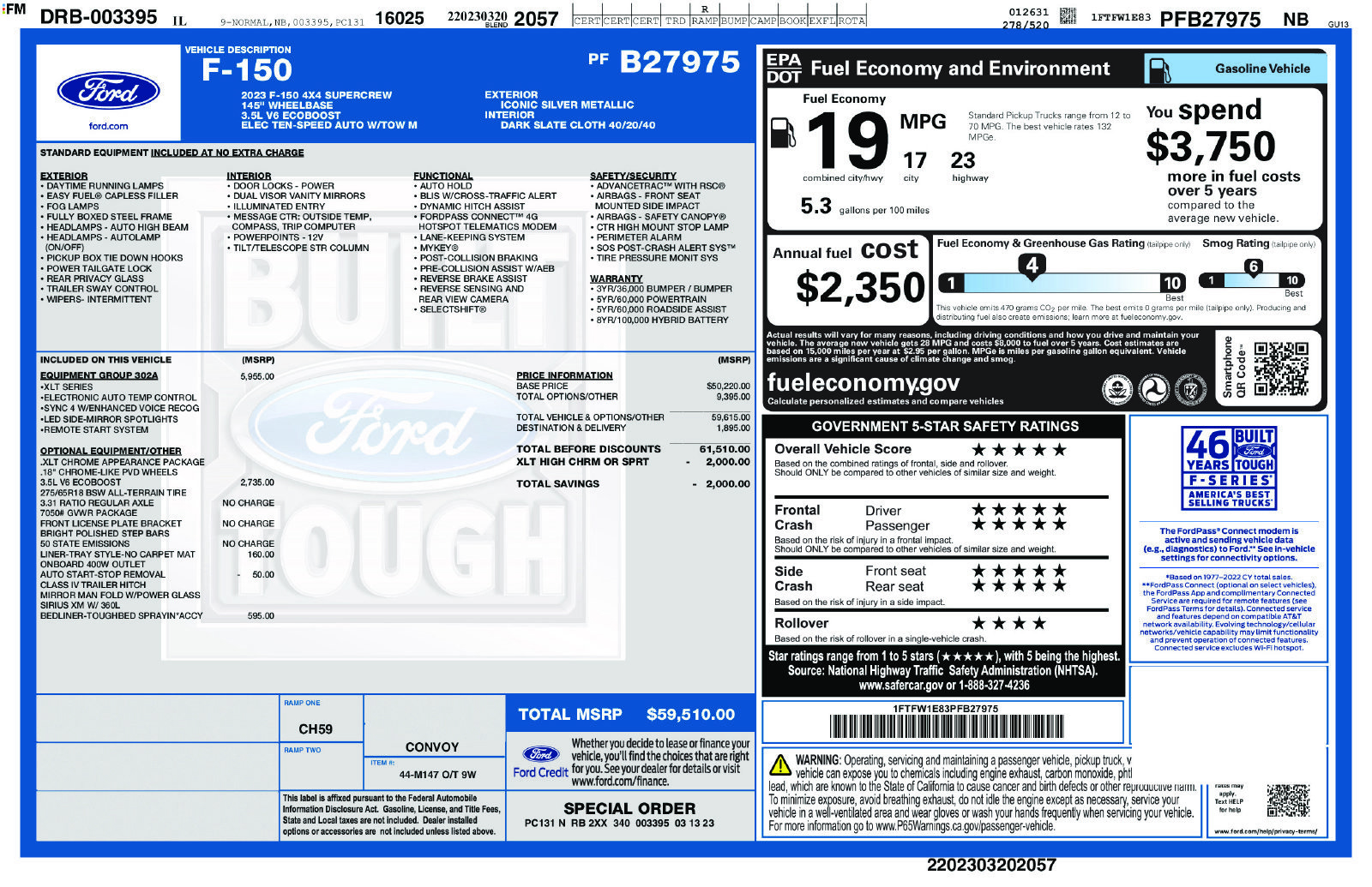Used 2023 Ford F150 XLT w/ Equipment Group 302A High AWD/4WD image 20