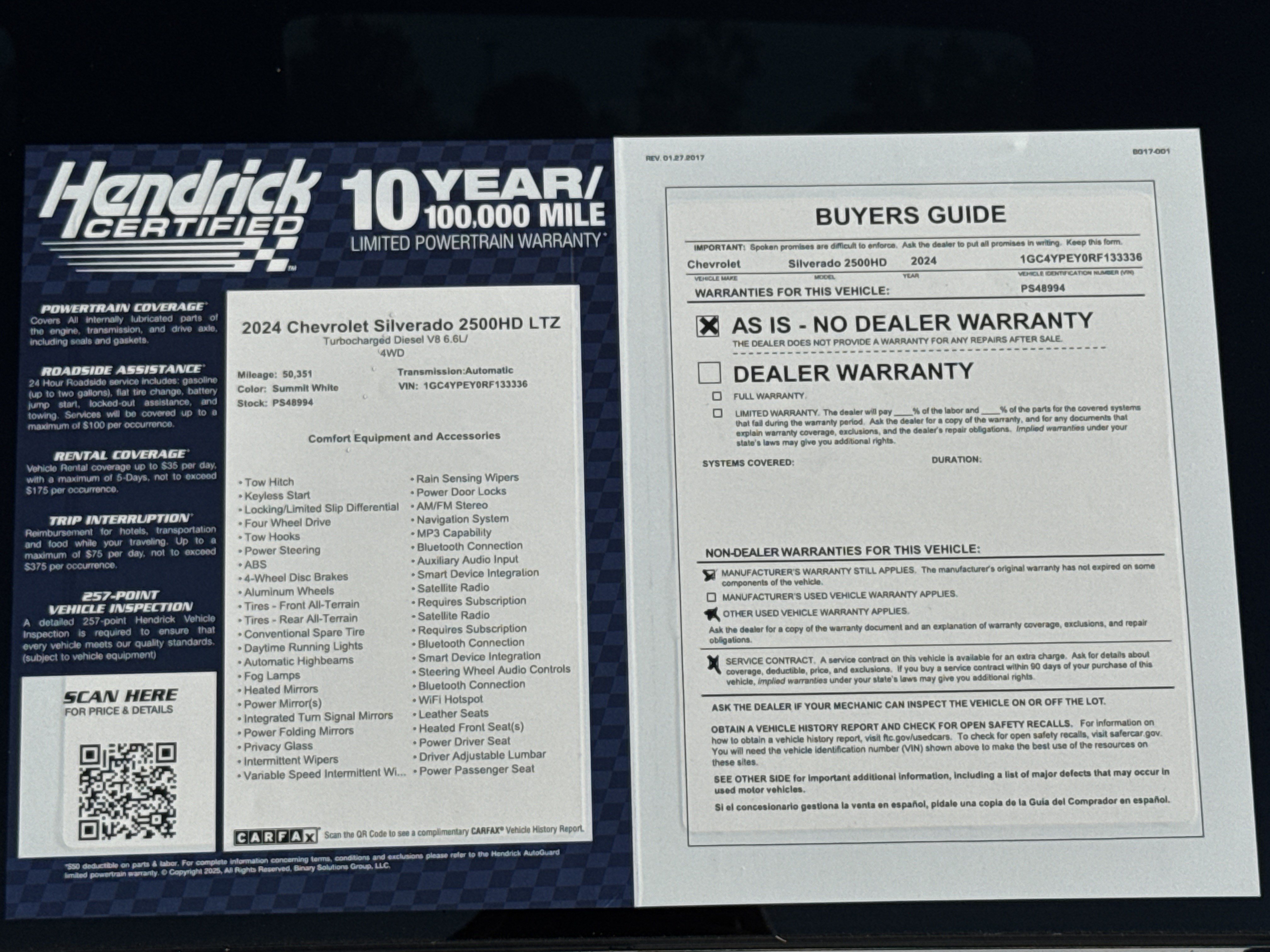 Used 2024 Chevrolet Silverado 2500 LTZ AWD/4WD image 33