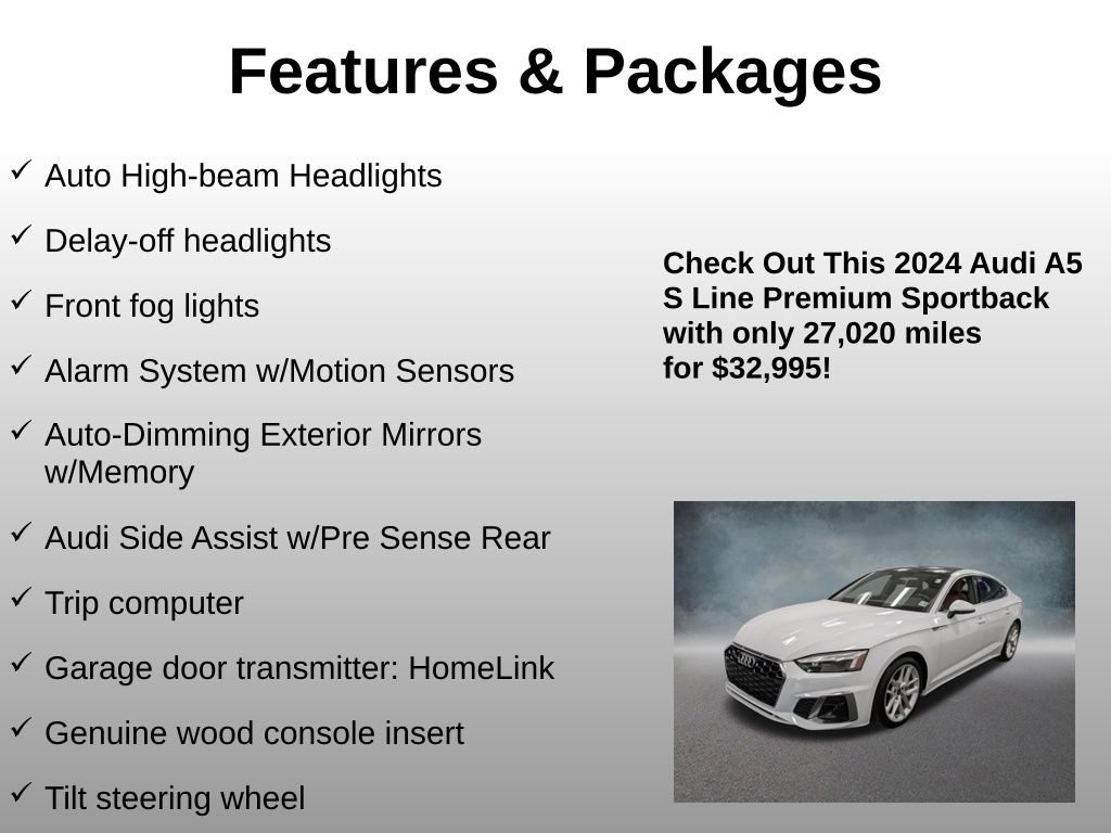 Used 2024 Audi A5 2.0T Premium w/ Convenience Package AWD/4WD image 13