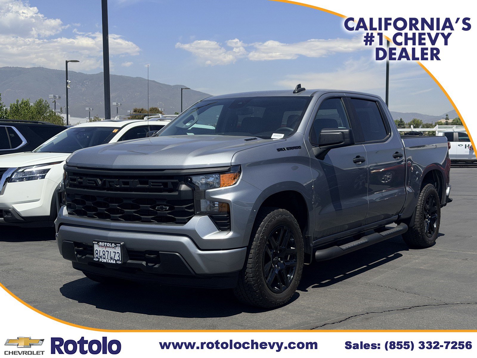 Used 2025 Chevrolet Silverado 1500 Custom w/ Turbomax Blackout Package RWD image 3