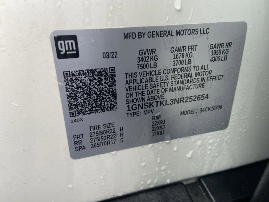 Certified 2022 Chevrolet Tahoe High Country AWD/4WD image 34