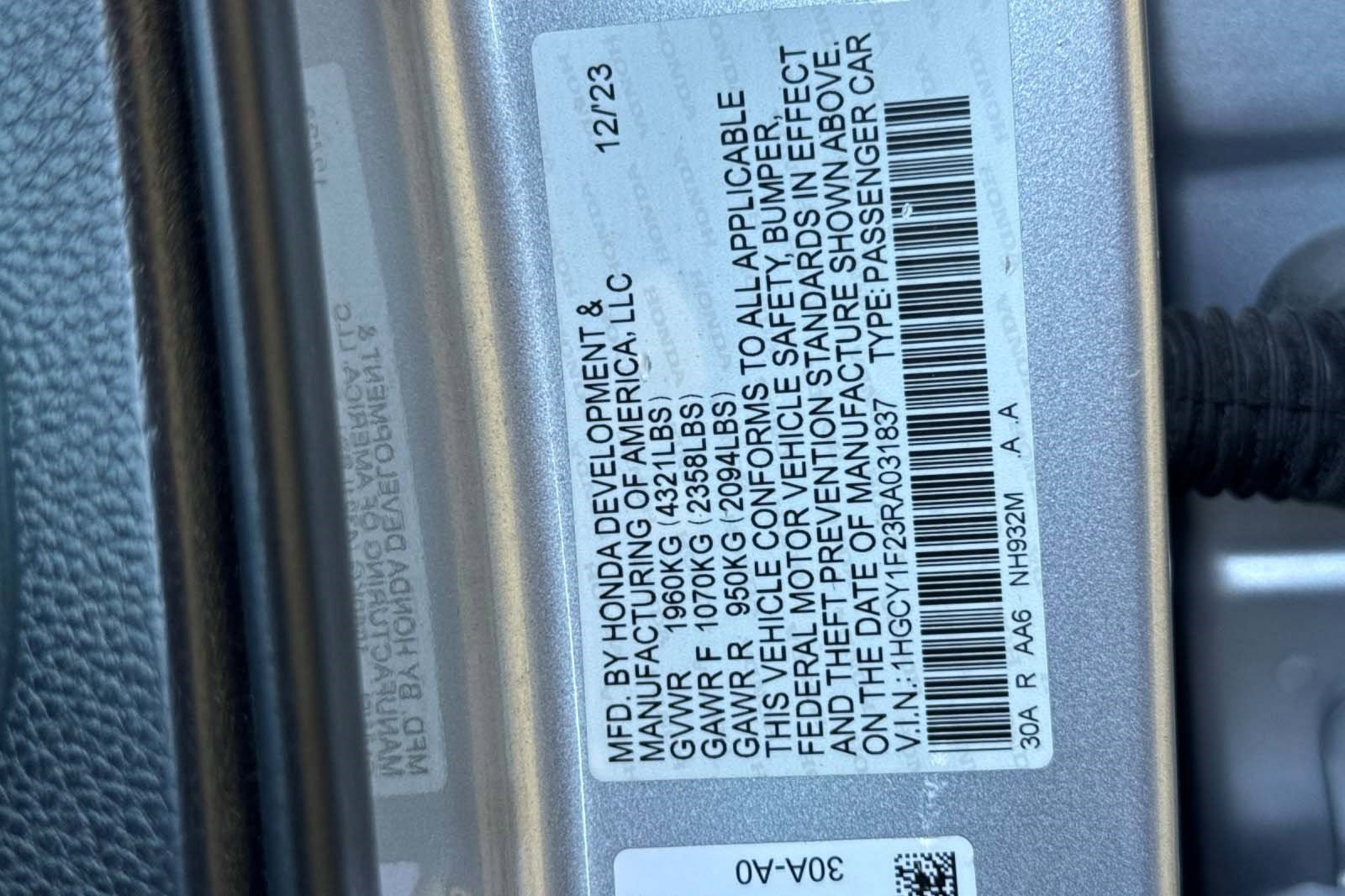 Used 2024 Honda Accord LX image 18