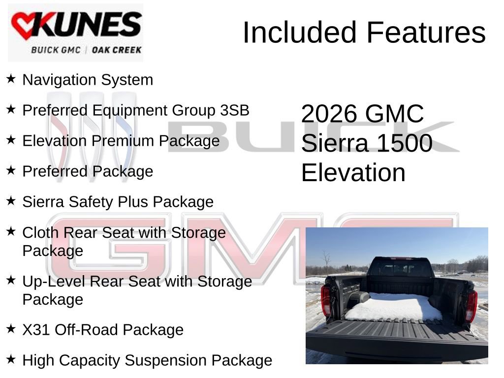 New 2026 GMC Sierra 1500 Elevation w/ Elevation Premium Package AWD/4WD image 2