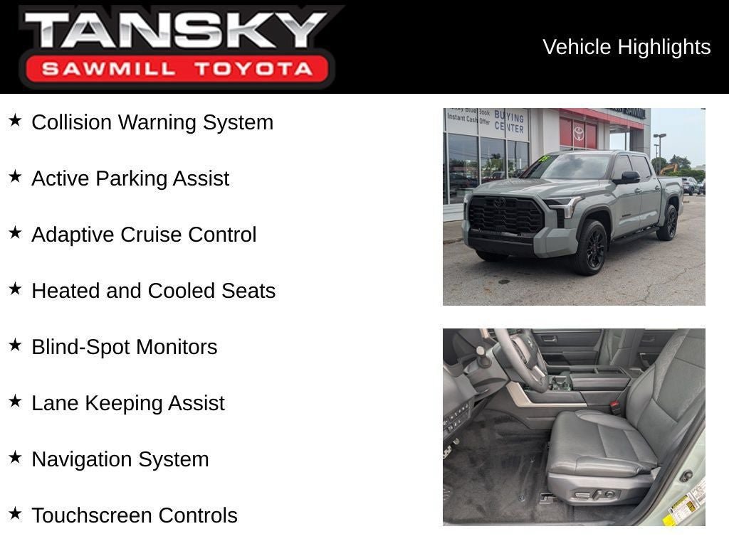 Certified 2025 Toyota Tundra Limited w/ TRD Off-Road Package AWD/4WD image 10