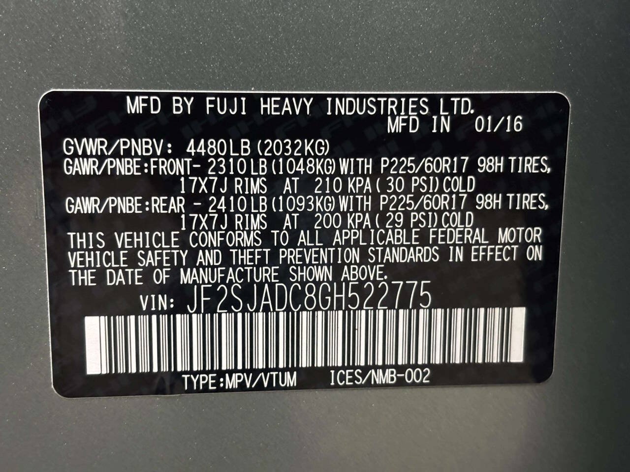 Used 2016 Subaru Forester 2.5i Premium w/ All-Weather Package AWD/4WD image 36