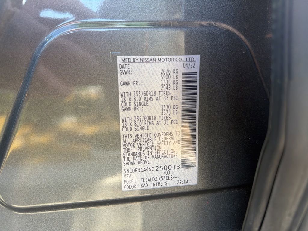 Certified 2022 Nissan Pathfinder SL image 12