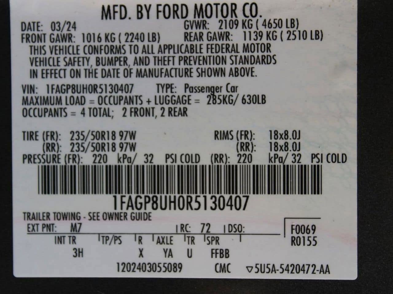 Used 2024 Ford Mustang Premium RWD image 30