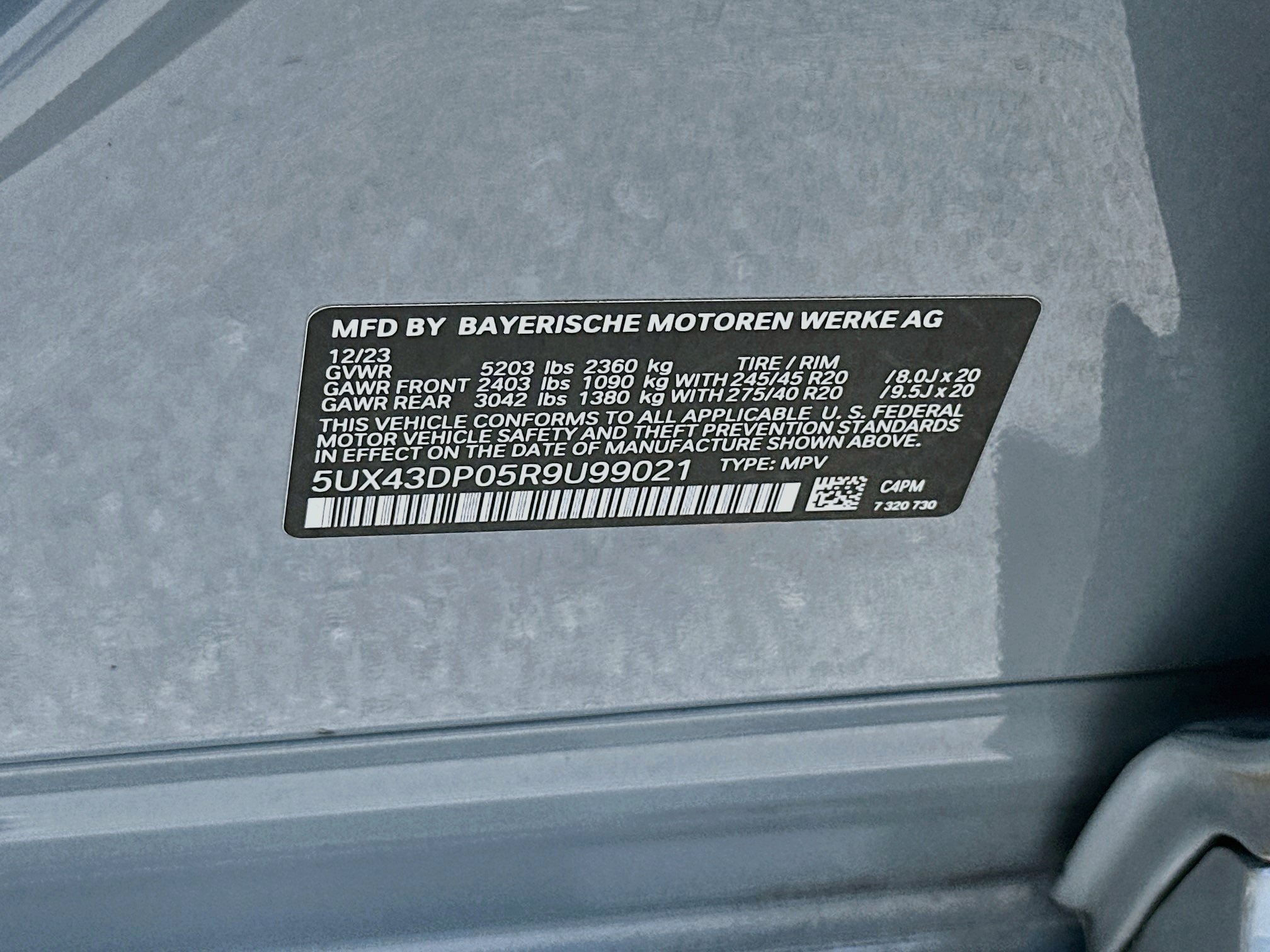 Certified 2024 BMW X3 sDrive30i w/ Premium Package RWD image 32