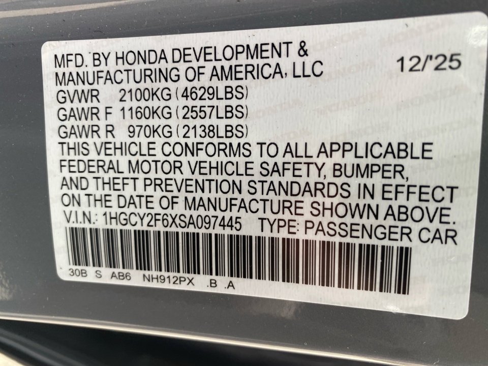 Certified 2025 Honda Accord EX-L image 39