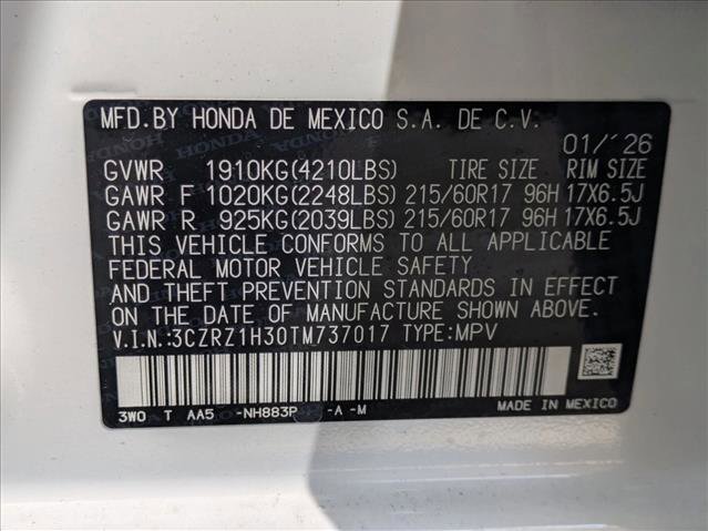 New 2026 Honda HR-V LX image 17