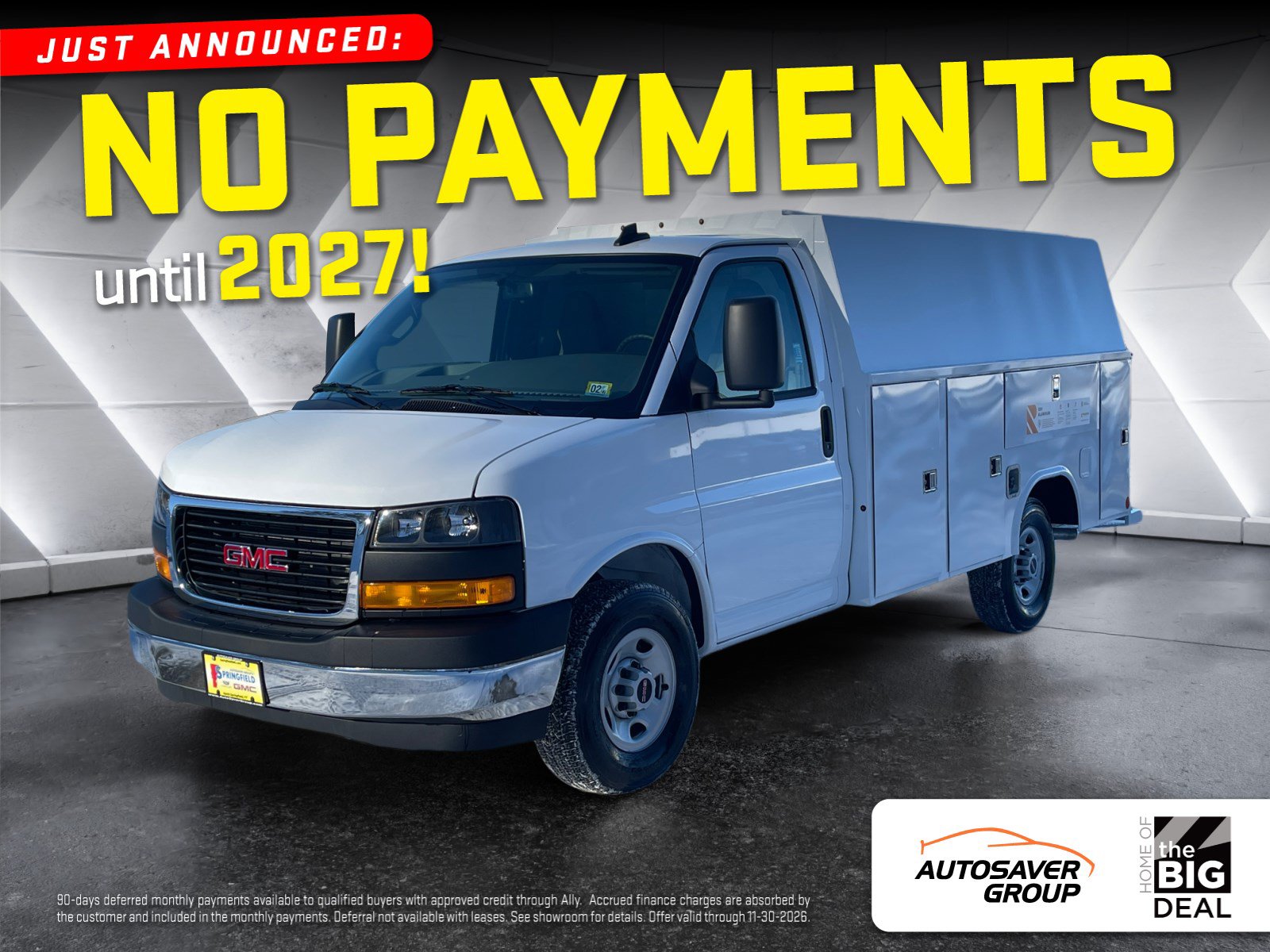 New 2026 GMC Savana 3500 w/ Power Convenience Package RWD image 1