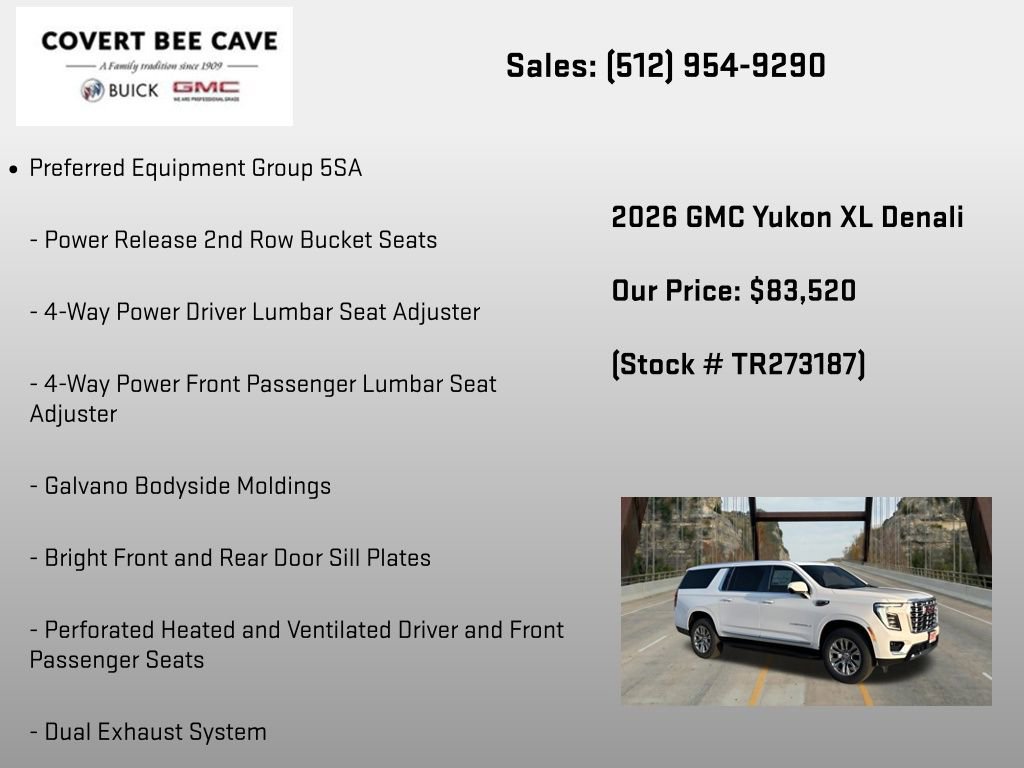New 2026 GMC Yukon XL Denali RWD image 6