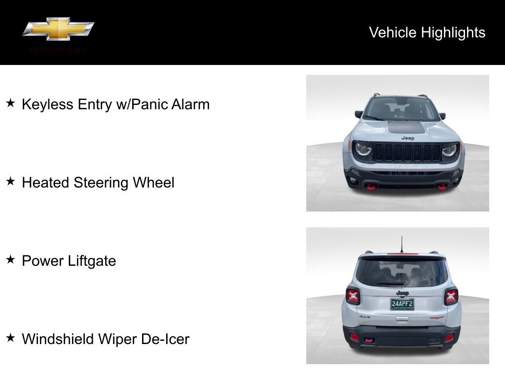 Used 2020 Jeep Renegade Trailhawk w/ Cold Weather Group image 19