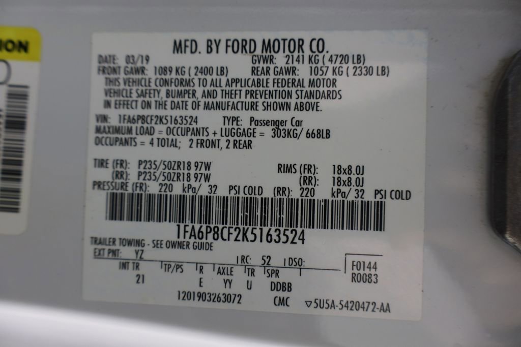 Used 2019 Ford Mustang GT w/ Equipment Group 301A image 33