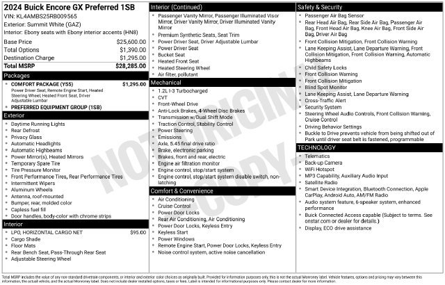 Certified 2024 Buick Encore GX Preferred w/ Comfort Package FWD image 6