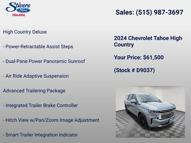 Used 2024 Chevrolet Tahoe High Country AWD/4WD image 40