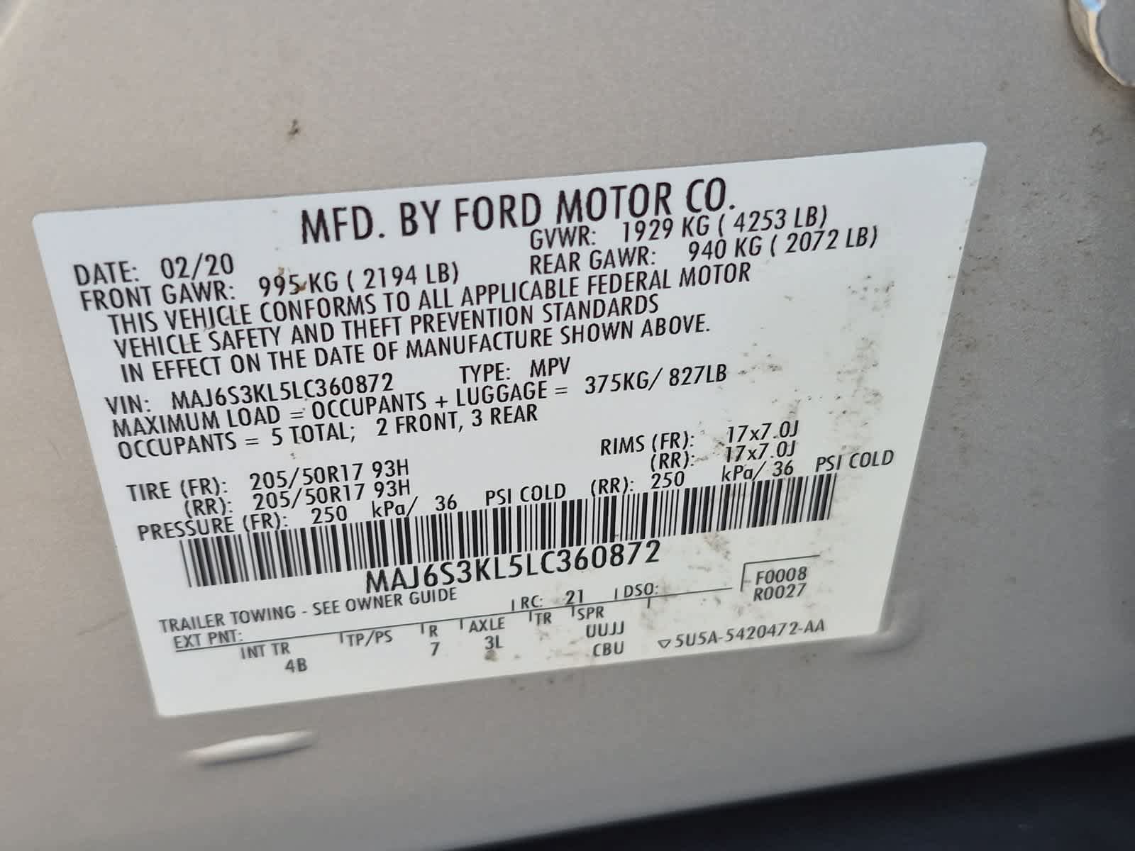 Used 2020 Ford EcoSport Titanium AWD/4WD image 35