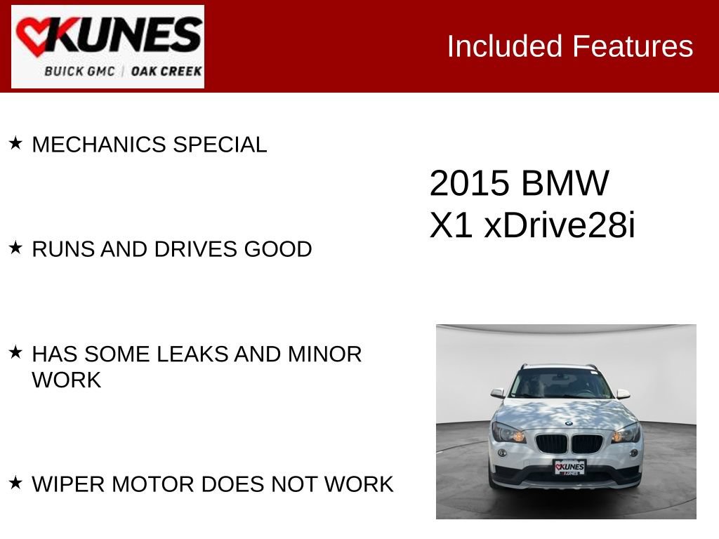 Used 2015 BMW X1 xDrive28i AWD/4WD image 2