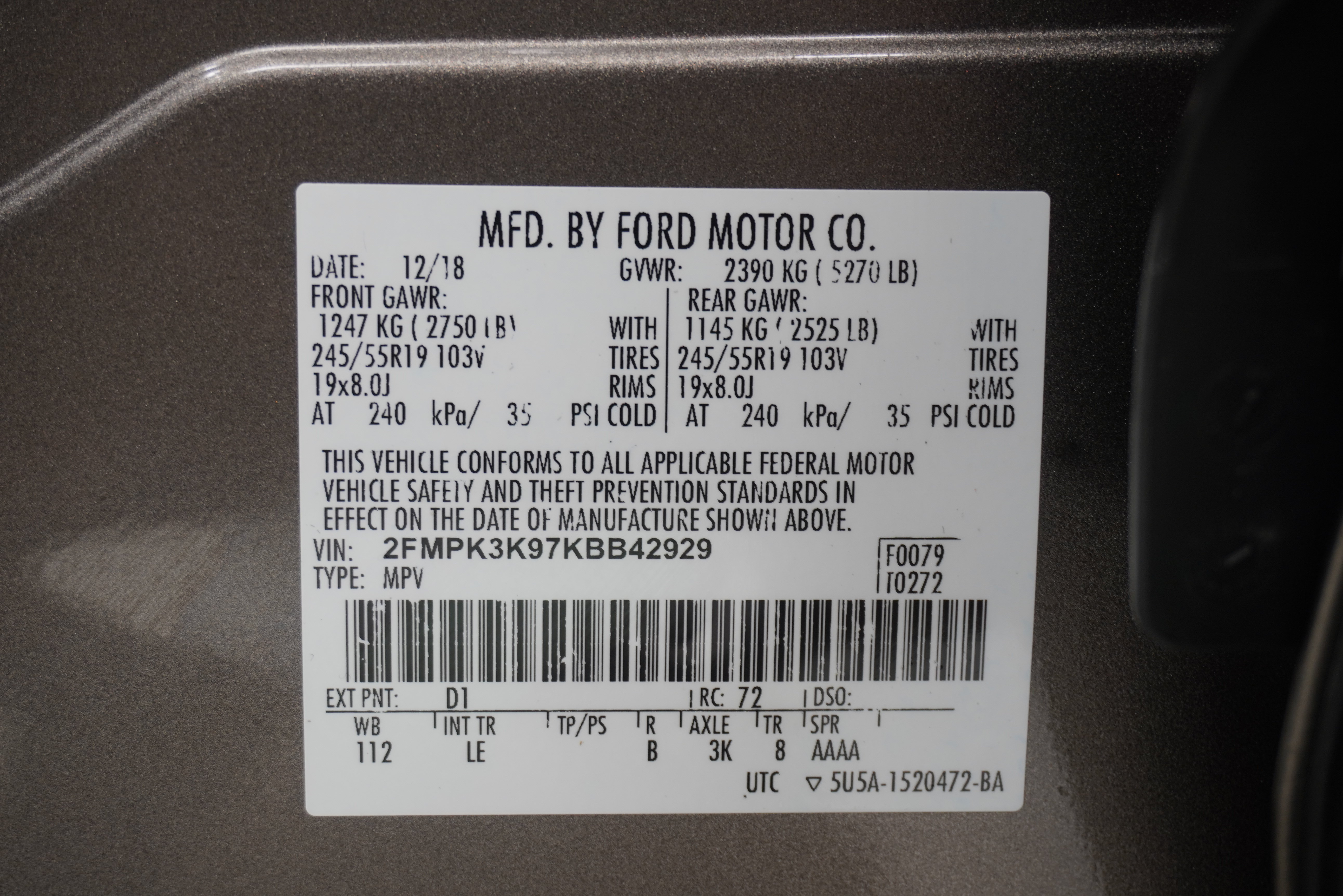 Used 2019 Ford Edge Titanium FWD image 32