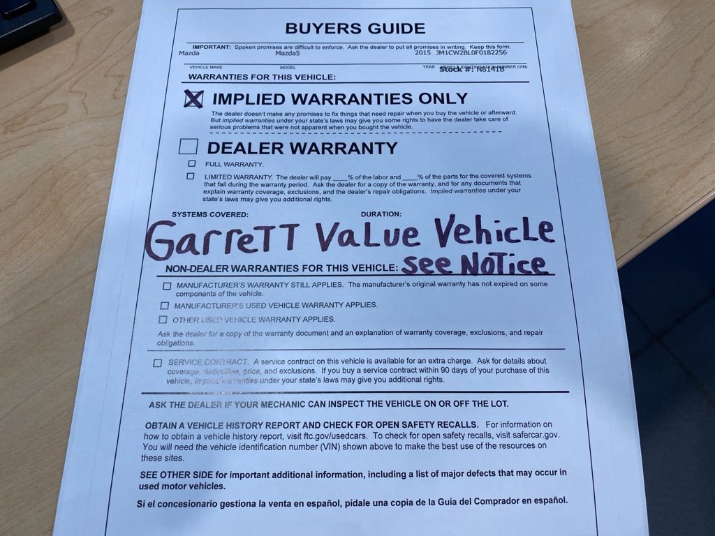 Used 2015 MAZDA MAZDA5 Sport image 26