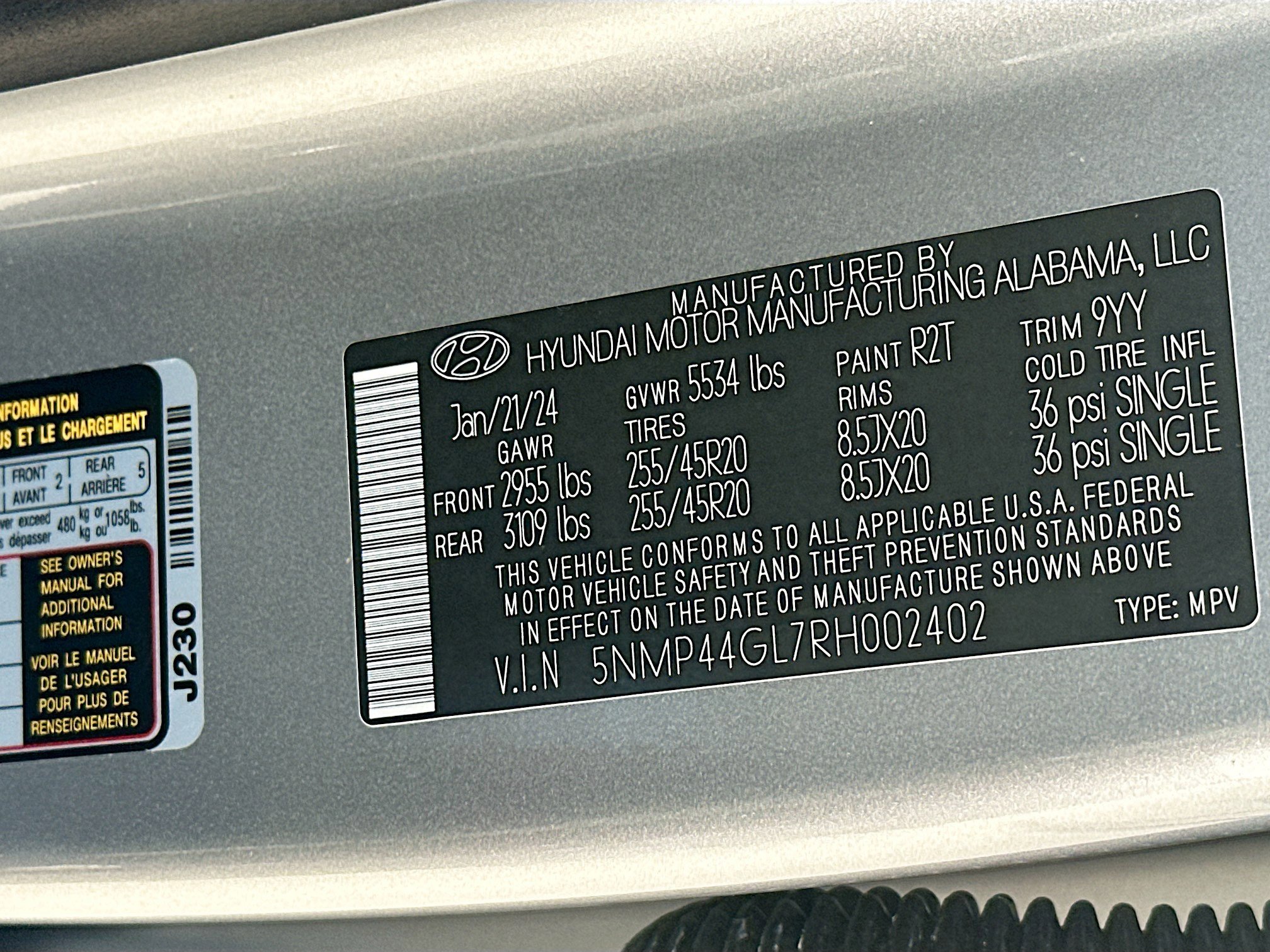 Used 2024 Hyundai Santa Fe Limited FWD image 30