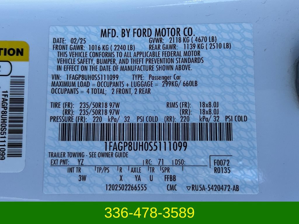 Used 2025 Ford Mustang Premium RWD image 28