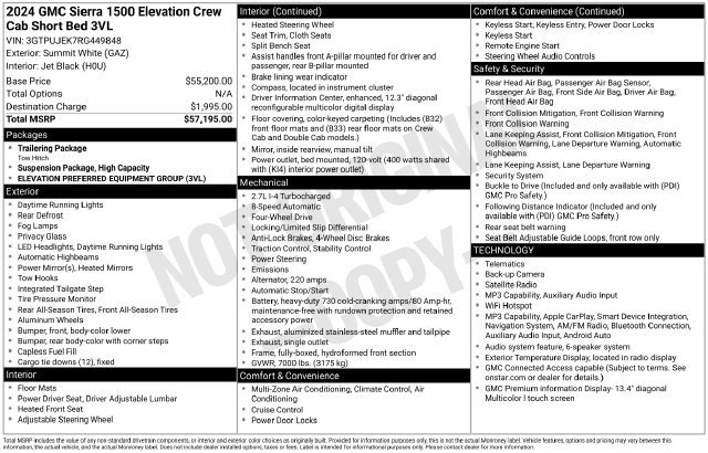 Used 2024 GMC Sierra 1500 Elevation AWD/4WD image 7