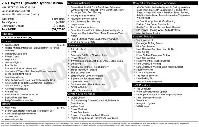 Used 2021 Toyota Highlander Platinum AWD/4WD image 6