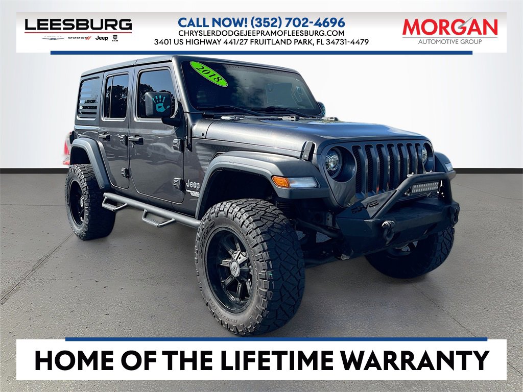 Certified 2018 Jeep Wrangler Unlimited Sport S image 1