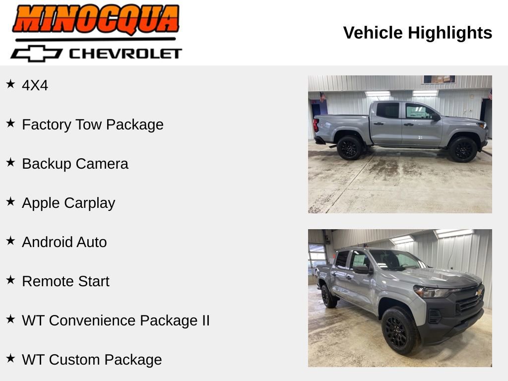 Used 2026 Chevrolet Colorado W/T w/ WT Custom Package image 2