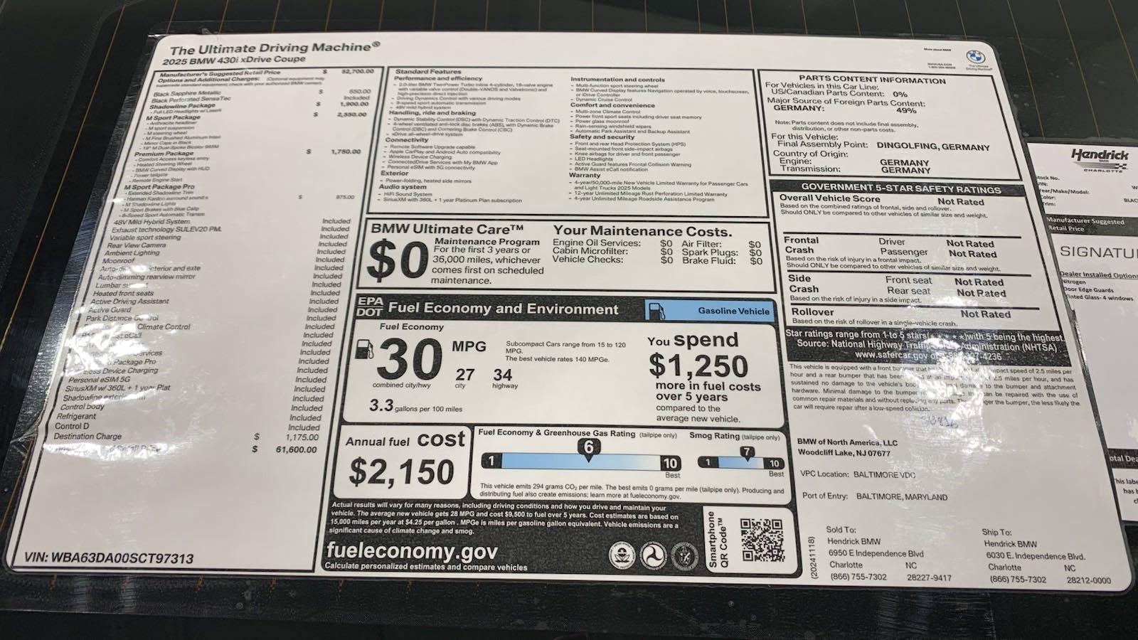 Certified 2025 BMW 430i xDrive Coupe w/ M Sport Package AWD/4WD image 31