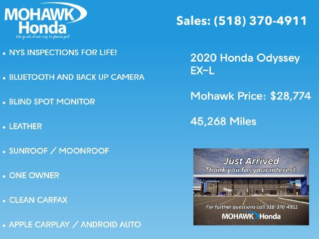 Used 2020 Honda Odyssey EX-L image 2