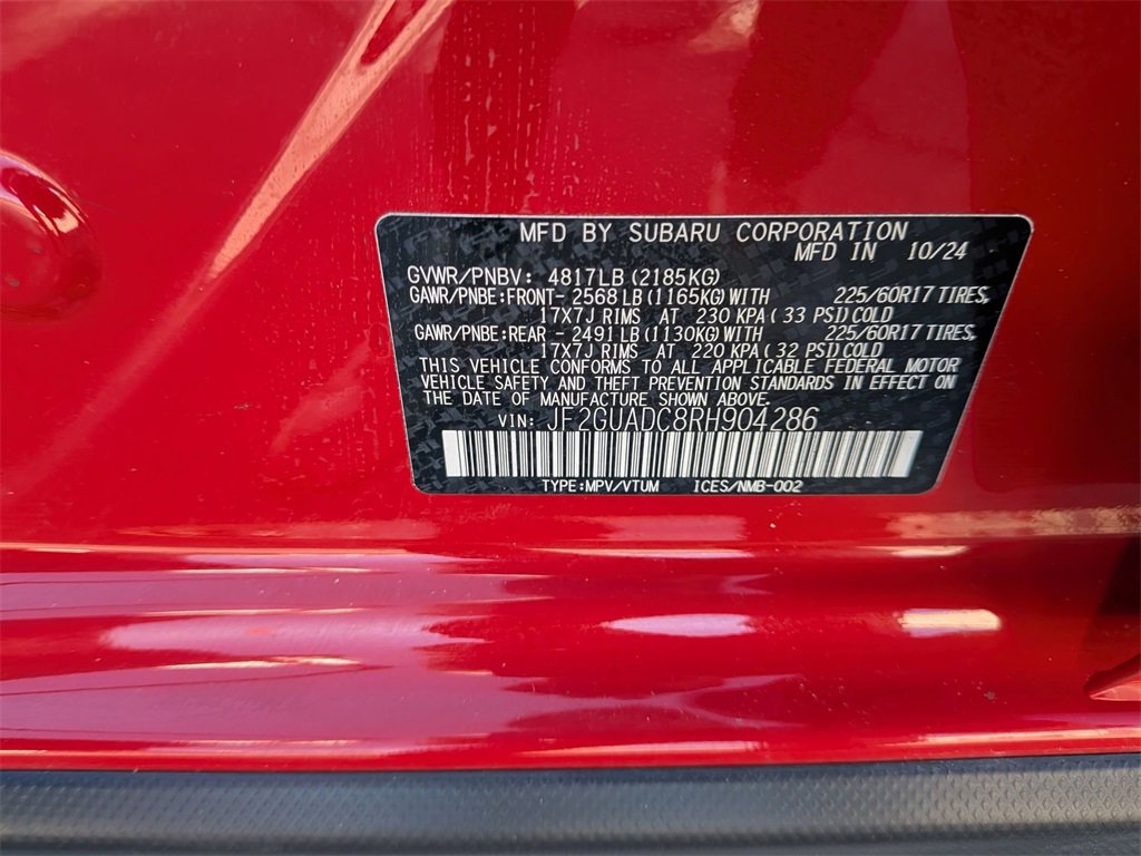 Used 2024 Subaru Crosstrek 2.0i Premium image 29