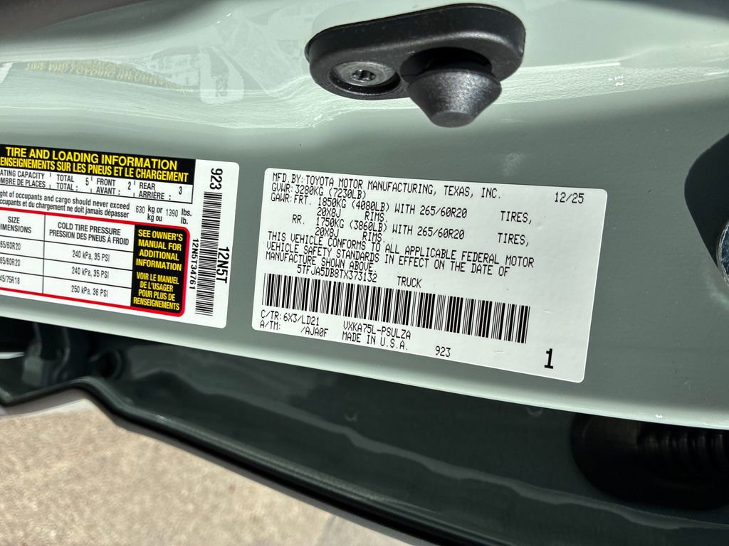 New 2026 Toyota Tundra Limited image 55