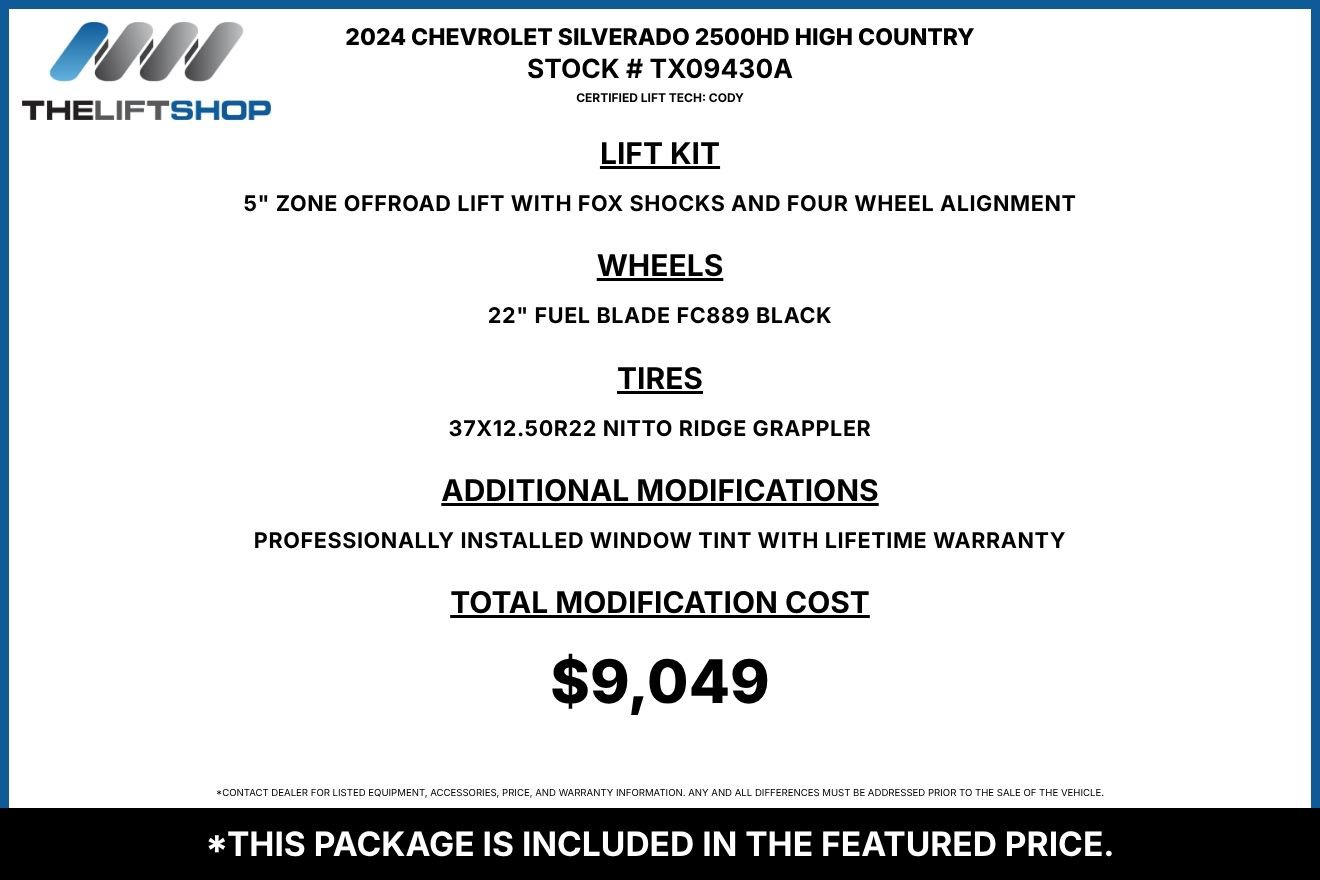 Used 2024 Chevrolet Silverado 2500 High Country w/ High Country Premium Package AWD/4WD image 2
