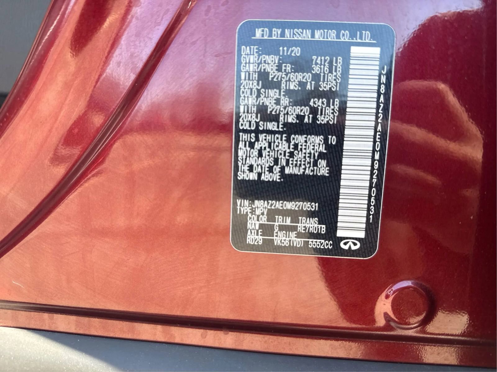 Used 2021 INFINITI QX80 Luxe w/ All-Season Package image 29