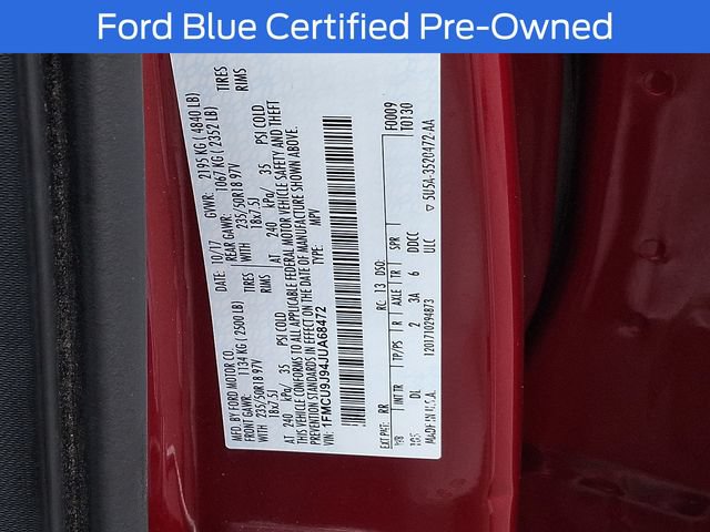 Certified 2018 Ford Escape Titanium AWD/4WD image 33