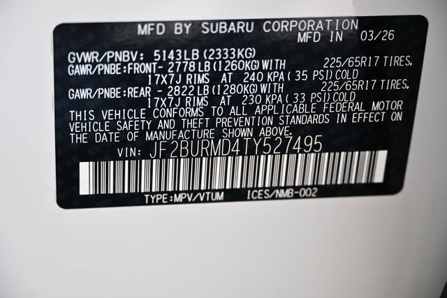 New 2026 Subaru Outback Wilderness AWD/4WD image 21