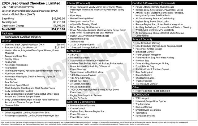 Used 2024 Jeep Grand Cherokee L Limited image 33