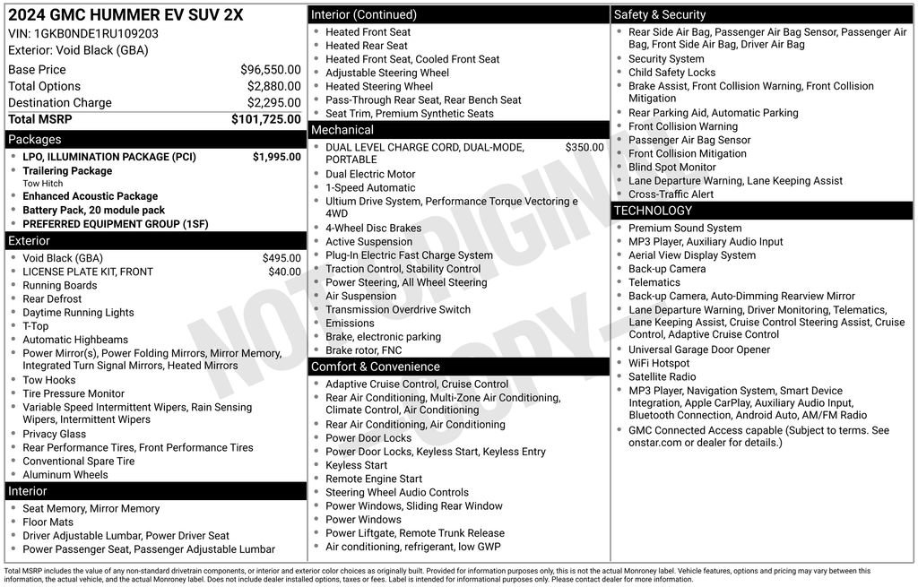 Certified 2024 GMC Hummer EV 2X w/ LPO, Illumination Package AWD/4WD image 6