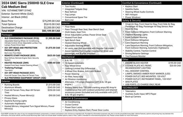 Used 2024 GMC Sierra 2500 SLE w/ SLE Convenience Package image 20