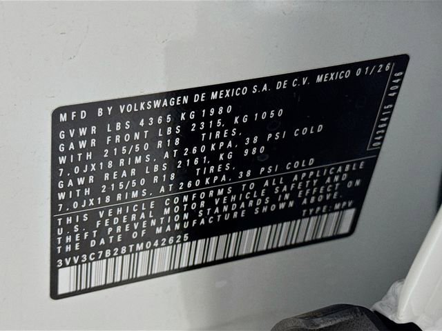 New 2026 Volkswagen Taos SE image 20