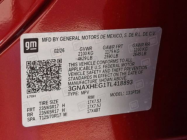 New 2026 Chevrolet Equinox LT w/ Safety and Technology Package FWD image 15