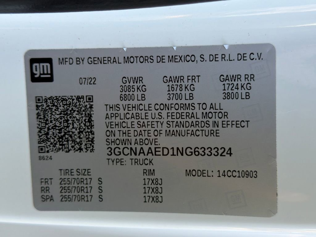 Used 2022 Chevrolet Silverado 1500 W/T RWD image 23