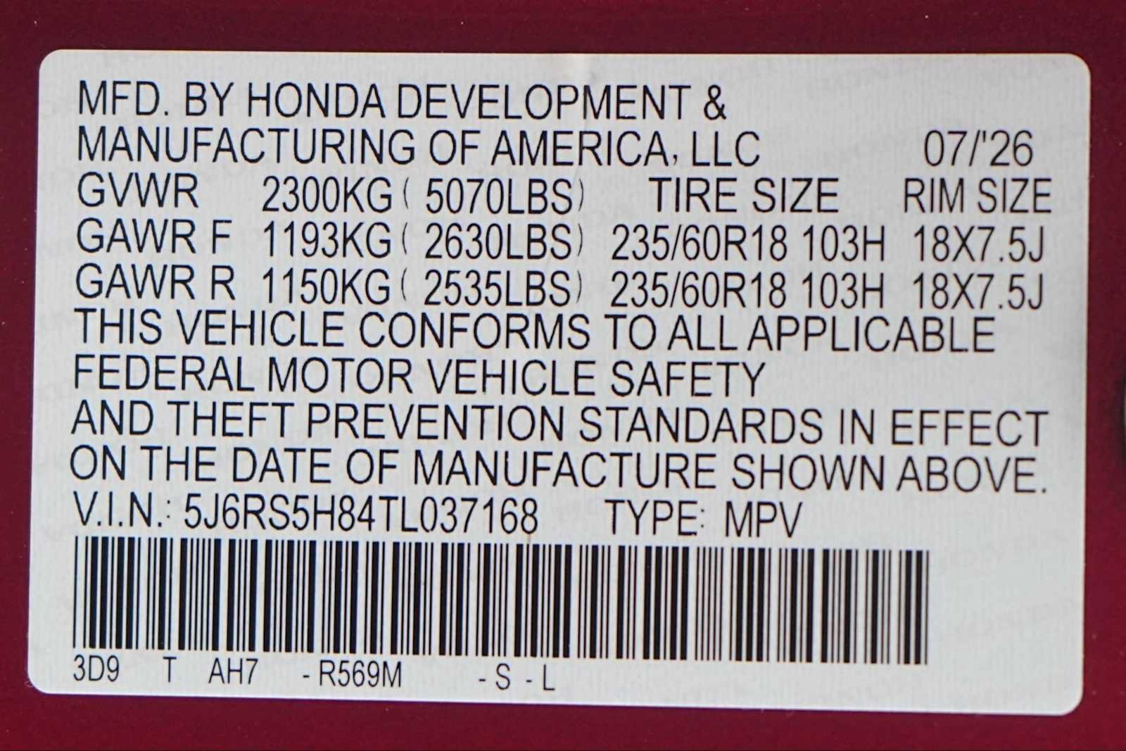 Certified 2026 Honda CR-V Sport-L image 30