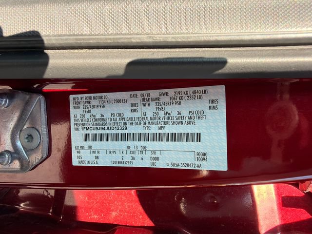 Used 2018 Ford Escape Titanium w/ Ford Safe & Smart Package AWD/4WD image 35