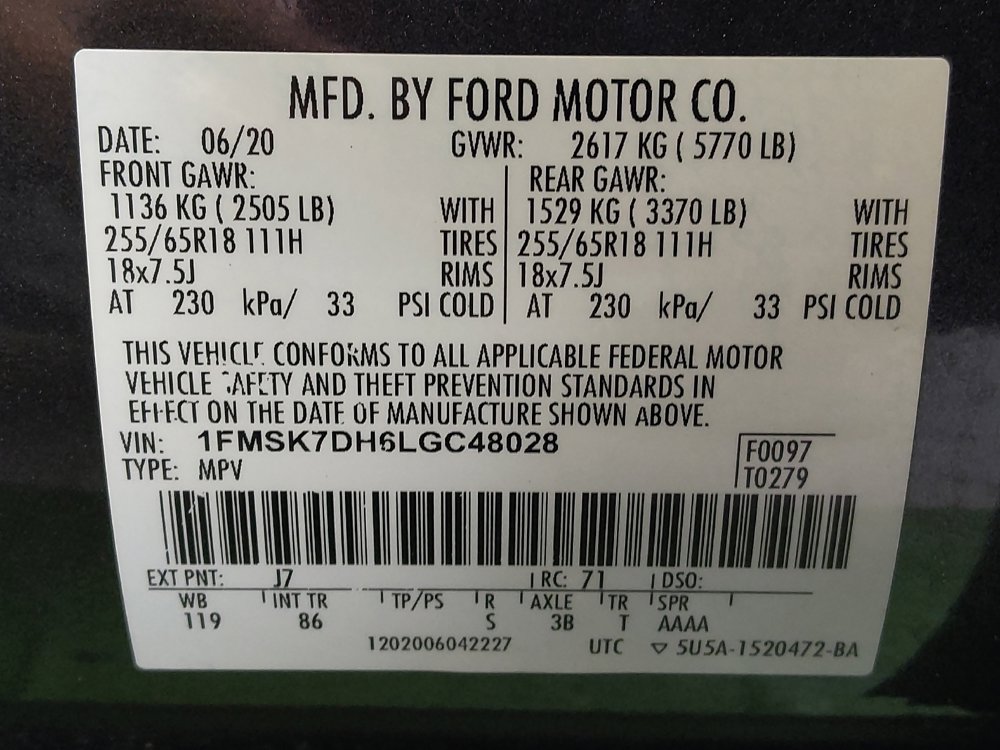 Used 2020 Ford Explorer XLT RWD image 33