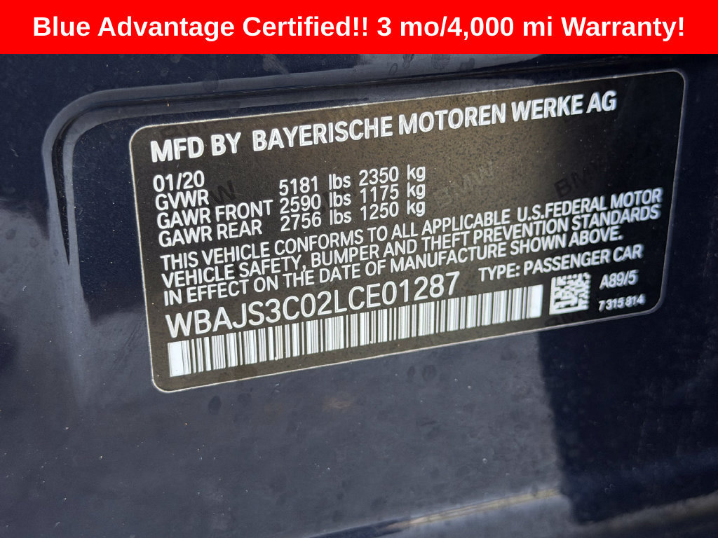 Used 2020 BMW 540i xDrive w/ Premium Package AWD/4WD image 32